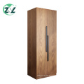 Wooden Clothes Cabinet Wardrobe Set With Glass Door